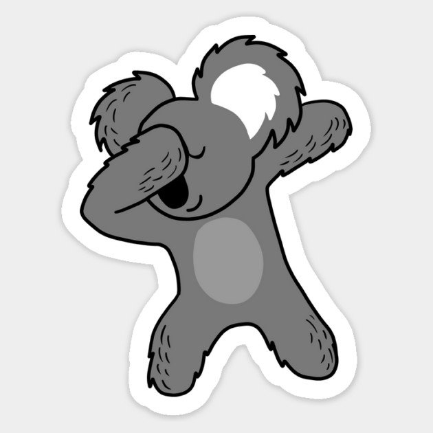 Funny Koala Bear Dab Dabbing Dance Sticker by logiamerch
