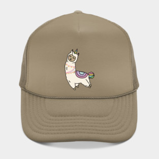 Cute Happy Unicorn Llama Alpaca Hat