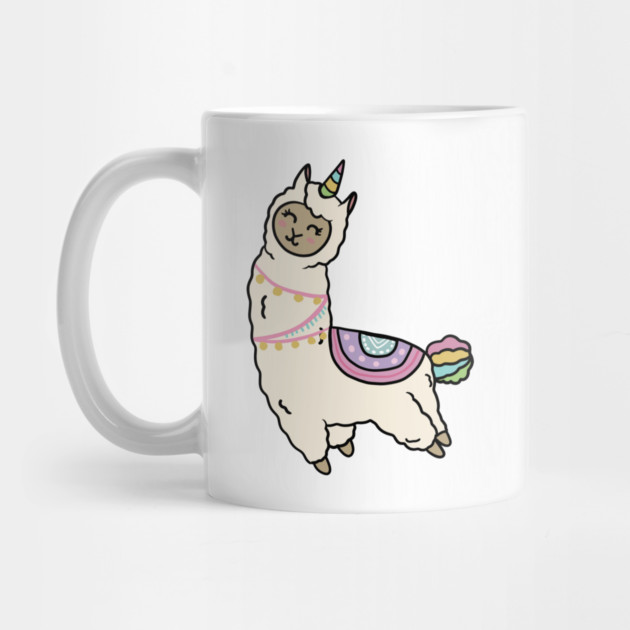 Cute Happy Unicorn Llama Alpaca by logiamerch
