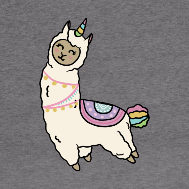 Cute Happy Unicorn Llama Alpaca by logiamerch