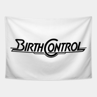 The Black Version Birth Control Band Tapestry