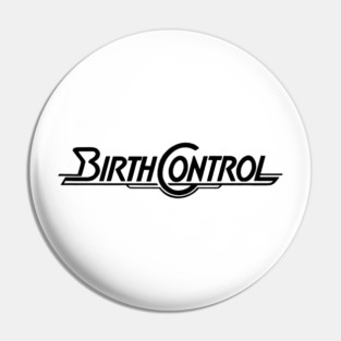 The Black Version Birth Control Band Pin