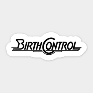 The Black Version Birth Control Band Sticker