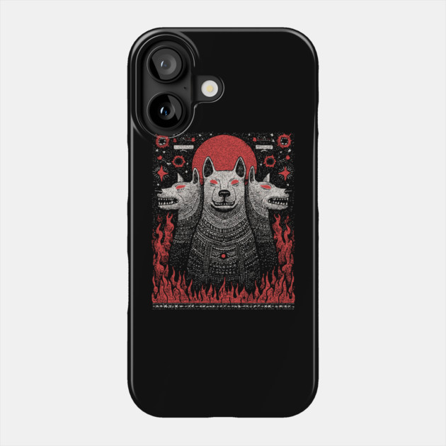 Mythical Cerberus - The Three-Headed Hound of Hades Phone Case by TuncGK