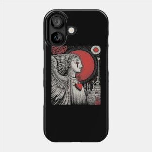 Gothic Angel - The Weeping Statue of Sorrow Phone Case