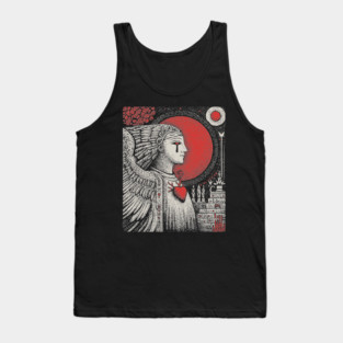Gothic Angel - The Weeping Statue of Sorrow Tank Top
