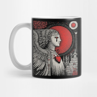 Gothic Angel - The Weeping Statue of Sorrow Mug