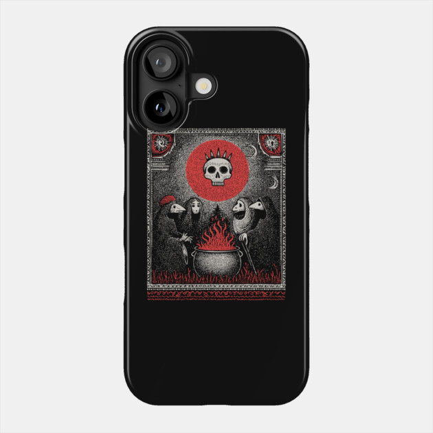 Occult Cauldron - The Coven's Sacred Brew Phone Case by TuncGK