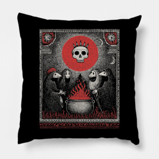Occult Cauldron - The Coven's Sacred Brew Pillow