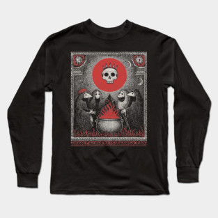 Occult Cauldron - The Coven's Sacred Brew Long Sleeve T-Shirt