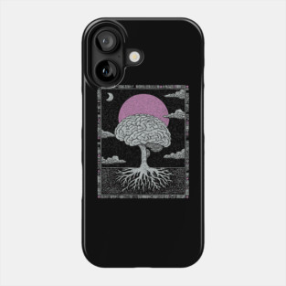Surreal Anatomy - The Cerebral Tree of Consciousness Phone Case