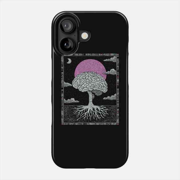 Surreal Anatomy - The Cerebral Tree of Consciousness Phone Case by TuncGK