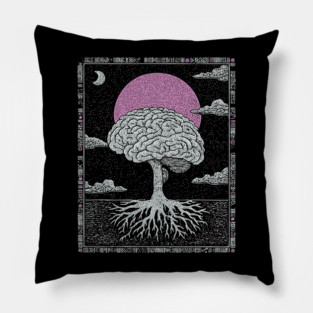 Surreal Anatomy - The Cerebral Tree of Consciousness Pillow