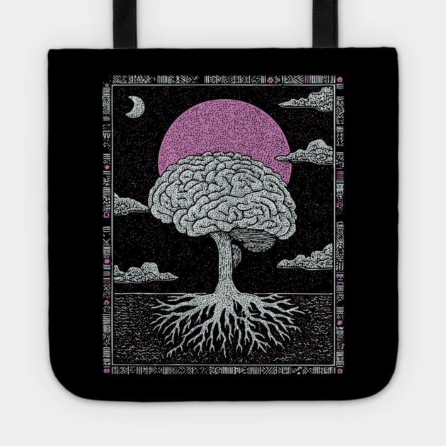 Surreal Anatomy - The Cerebral Tree of Consciousness Tote by TuncGK