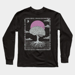 Surreal Anatomy - The Cerebral Tree of Consciousness Long Sleeve T-Shirt