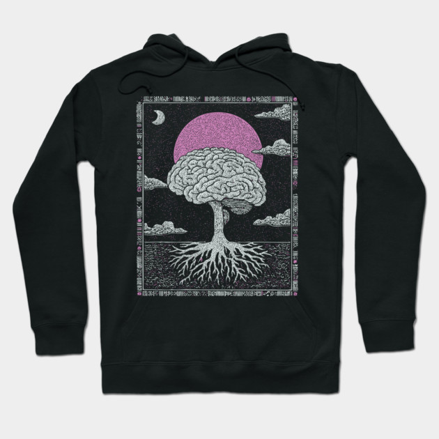 Surreal Anatomy - The Cerebral Tree of Consciousness Hoodie by TuncGK