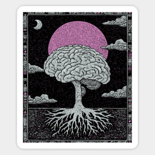 Surreal Anatomy - The Cerebral Tree of Consciousness Sticker