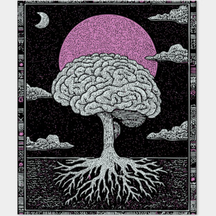 Surreal Anatomy - The Cerebral Tree of Consciousness Posters and Art