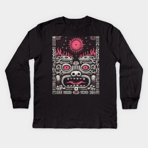 Infernal Cerberus - The Hellgate Sigil Kids Long Sleeve T-Shirt by TuncGK