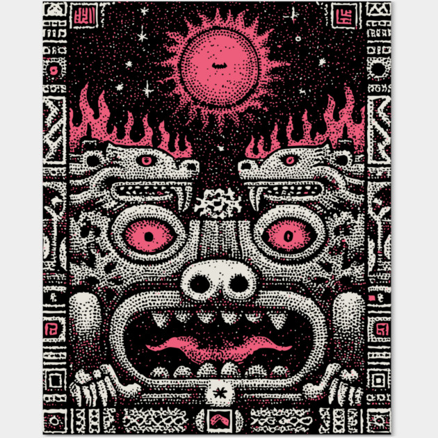 Infernal Cerberus - The Hellgate Sigil Wall Art by TuncGK