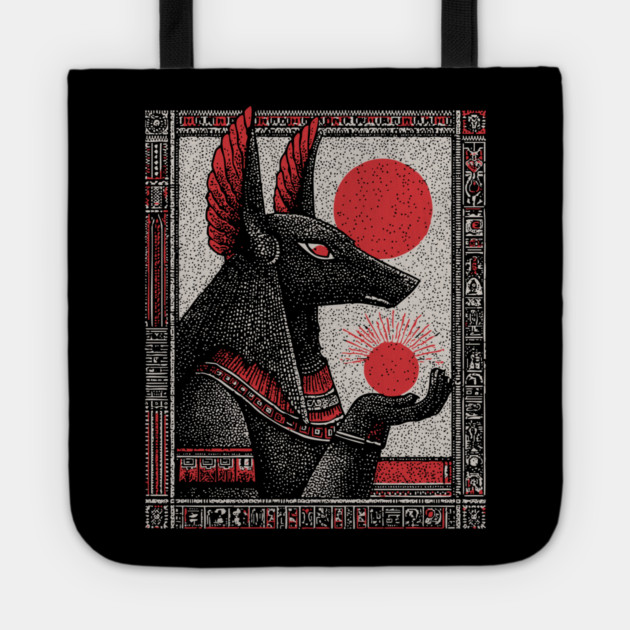 Esoteric Anubis - The Jackal God of the Afterlife Tote by TuncGK