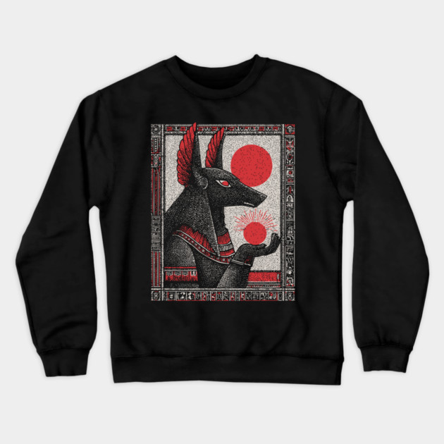 Esoteric Anubis - The Jackal God of the Afterlife Crewneck Sweatshirt by TuncGK