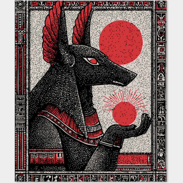 Esoteric Anubis - The Jackal God of the Afterlife Wall Art by TuncGK