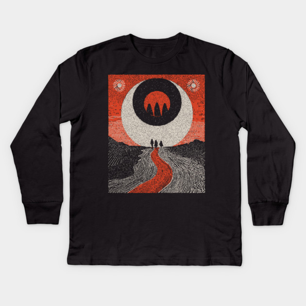Witch Coven - The Midnight Samhain Ritual Kids Long Sleeve T-Shirt by TuncGK