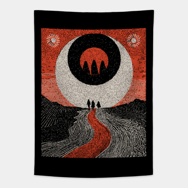 Witch Coven - The Midnight Samhain Ritual Tapestry by TuncGK