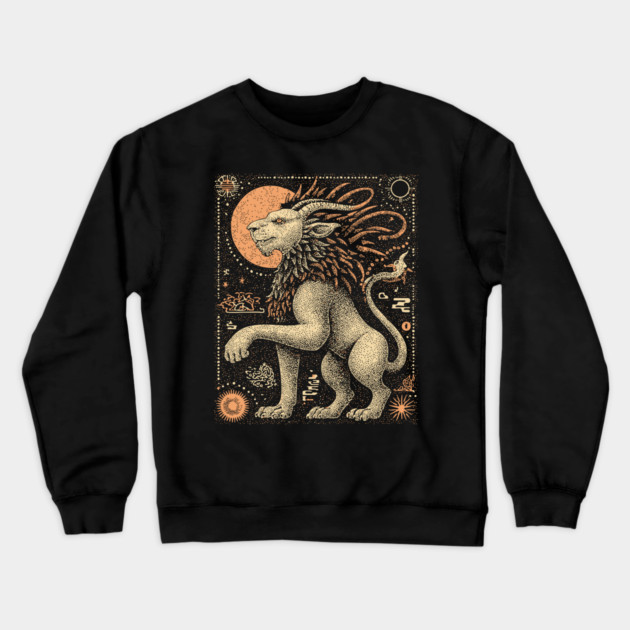 Mythical Chimera - The Hybrid Beast of Legend Crewneck Sweatshirt by TuncGK