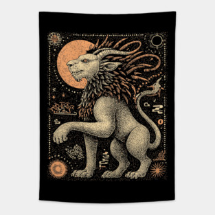Mythical Chimera - The Hybrid Beast of Legend Tapestry