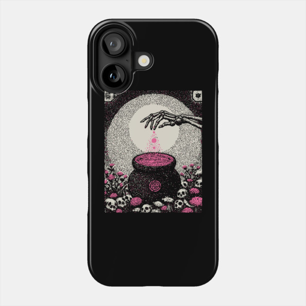 Occult Elixir - The Alchemist's Crimson Brew Phone Case by TuncGK