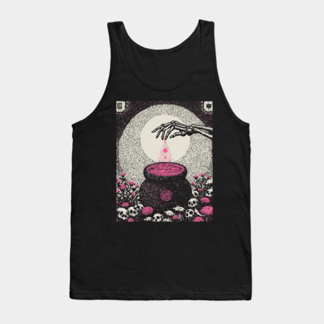 Occult Elixir - The Alchemist's Crimson Brew Tank Top by TuncGK