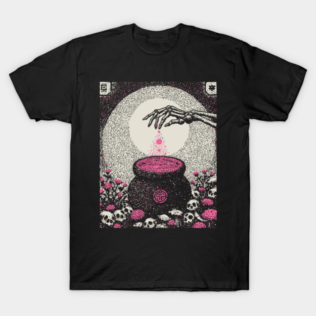 Occult Elixir - The Alchemist's Crimson Brew T-Shirt by TuncGK