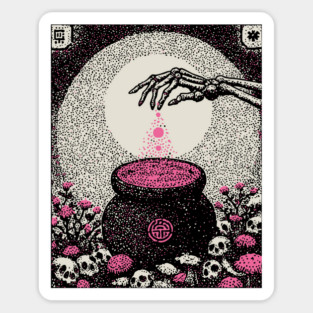 Occult Elixir - The Alchemist's Crimson Brew Sticker