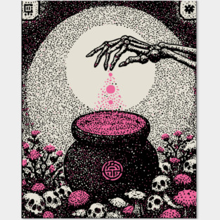 Occult Elixir - The Alchemist's Crimson Brew Posters and Art