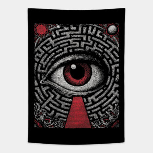 Surreal Eye - The Path of Introspection Tapestry