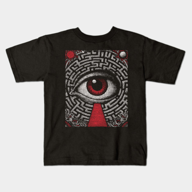 Surreal Eye - The Path of Introspection Kids T-Shirt by TuncGK