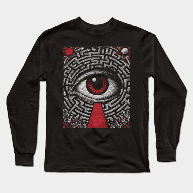 Surreal Eye - The Path of Introspection Long Sleeve T-Shirt by TuncGK
