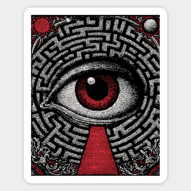 Surreal Eye - The Path of Introspection Magnet by TuncGK
