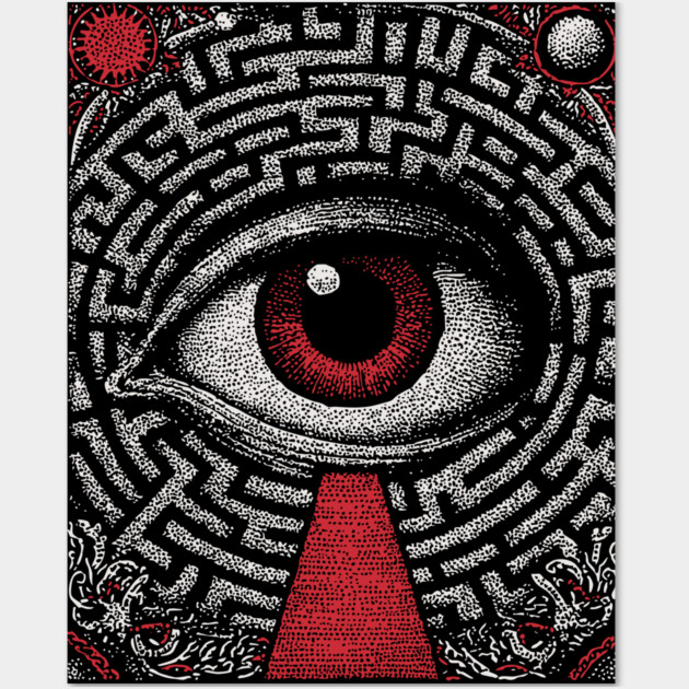 Surreal Eye - The Path of Introspection Wall Art by TuncGK