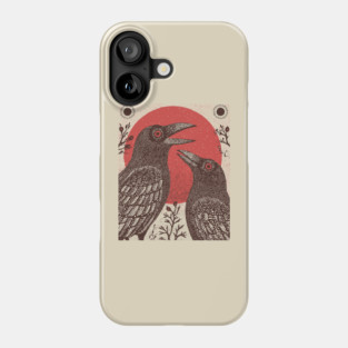 Norse Mythology - Huginn and Muninn, Odin's Ravens Phone Case