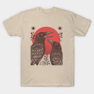 Norse Mythology - Huginn and Muninn, Odin's Ravens T-Shirt