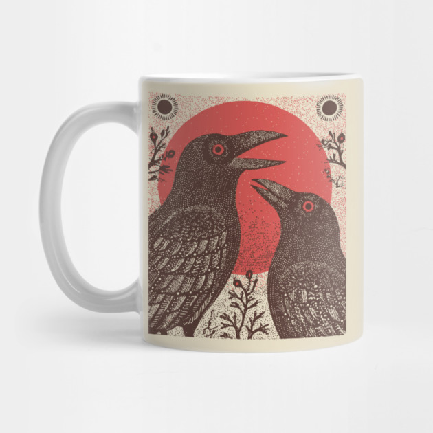 Norse Mythology - Huginn and Muninn, Odin's Ravens by TuncGK