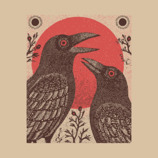 Norse Mythology - Huginn and Muninn, Odin's Ravens T-Shirt