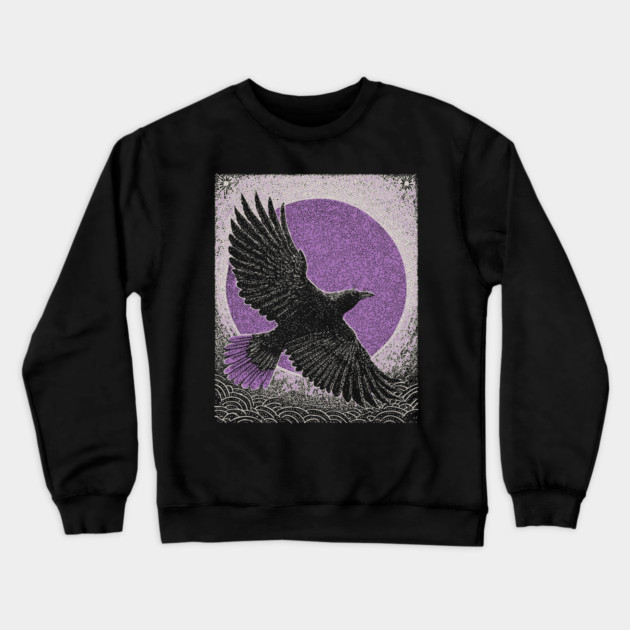 Occult Raven - The Messenger of Secrets Crewneck Sweatshirt by TuncGK