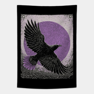 Occult Raven - The Messenger of Secrets Tapestry