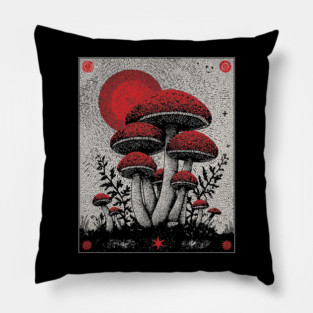 Celestial Fungi - The Lunar Harvest Pillow