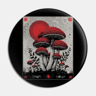 Celestial Fungi - The Lunar Harvest Pin