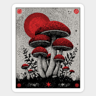 Celestial Fungi - The Lunar Harvest Sticker